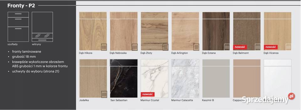 KUCHNIA CZARNY MAT Z DEKOREM DREWNA KUCHNIA Warszawa