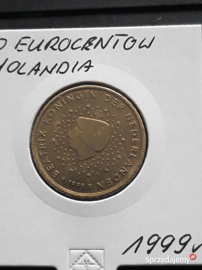 50 Eurocentów Holandia 1999 r Antyki, Sztuka, Kolekcje Konin sprzedam