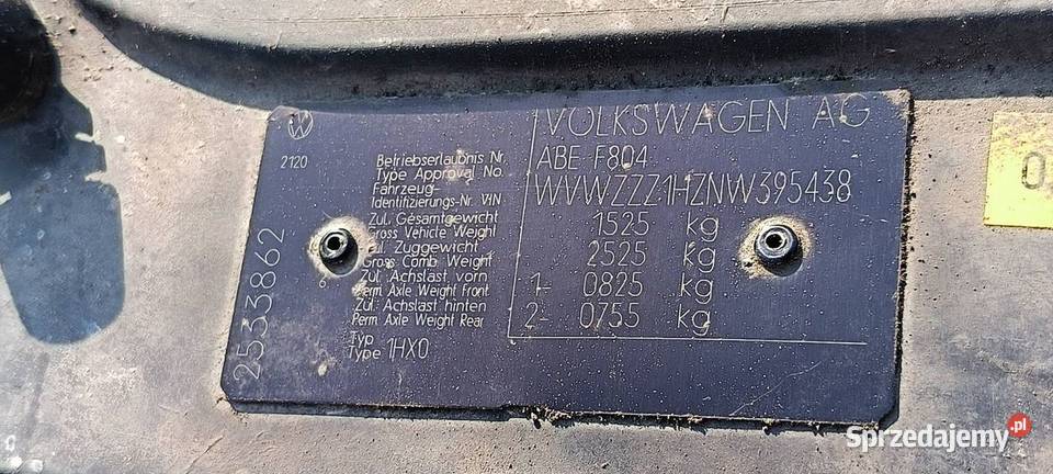 PAS PRZEDNI VOLKSWAGEN GOLF III Lipno