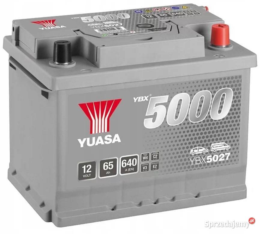 Akumulator Yuasa Silver 12V 65Ah 640A Prawy Plus osobowe