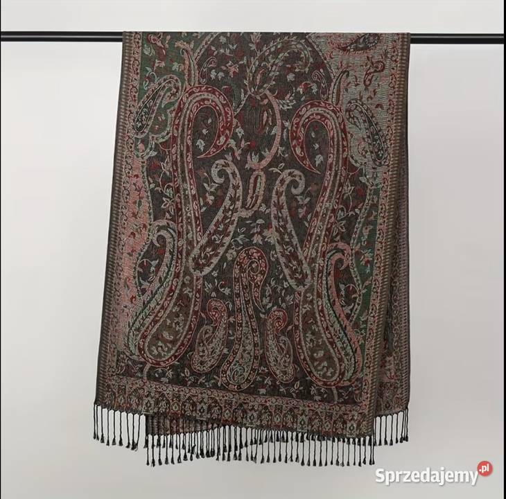 Elegant Paisley Shawl Elegancki Szal w Paisley Dodatki Katowice