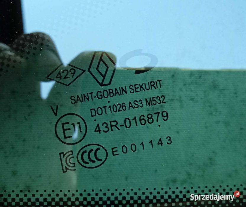 Renault Arkana szyba tylna prawa karoseryjna Przeźmierowo sprzedam