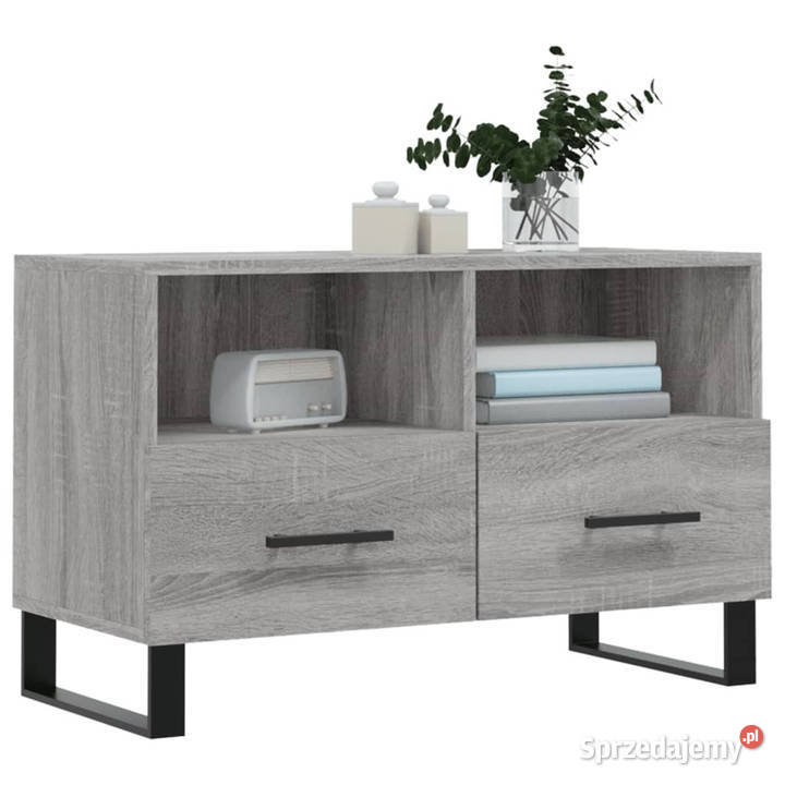 Szafka pod telewizor szary dąb sonoma 80x36x50 Warszawa