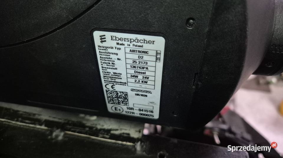 Ogrzewanie postojowe Eberspaecher Airtronic D2 Witaszyczki