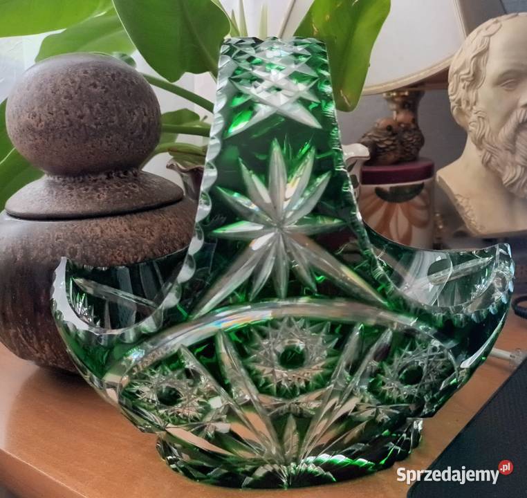Kryształowy koszyk zielony