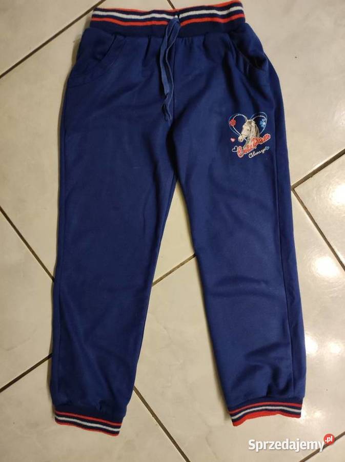 spodnie dresowe sportowe bawełniane dziewczynki Rozmiar 122 sprzedam