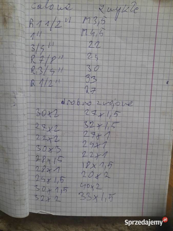 Gwintowniki fwp Krasne Potockie