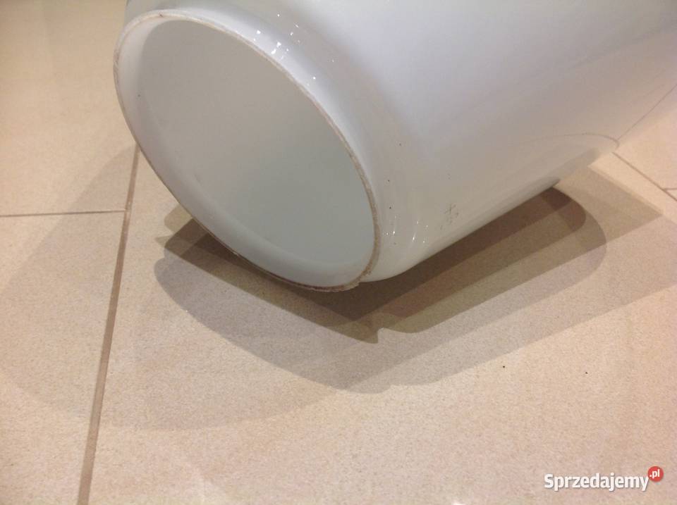 Duży Klosz Biały Szklany Stary lata 1950 Nowa Sól sprzedam