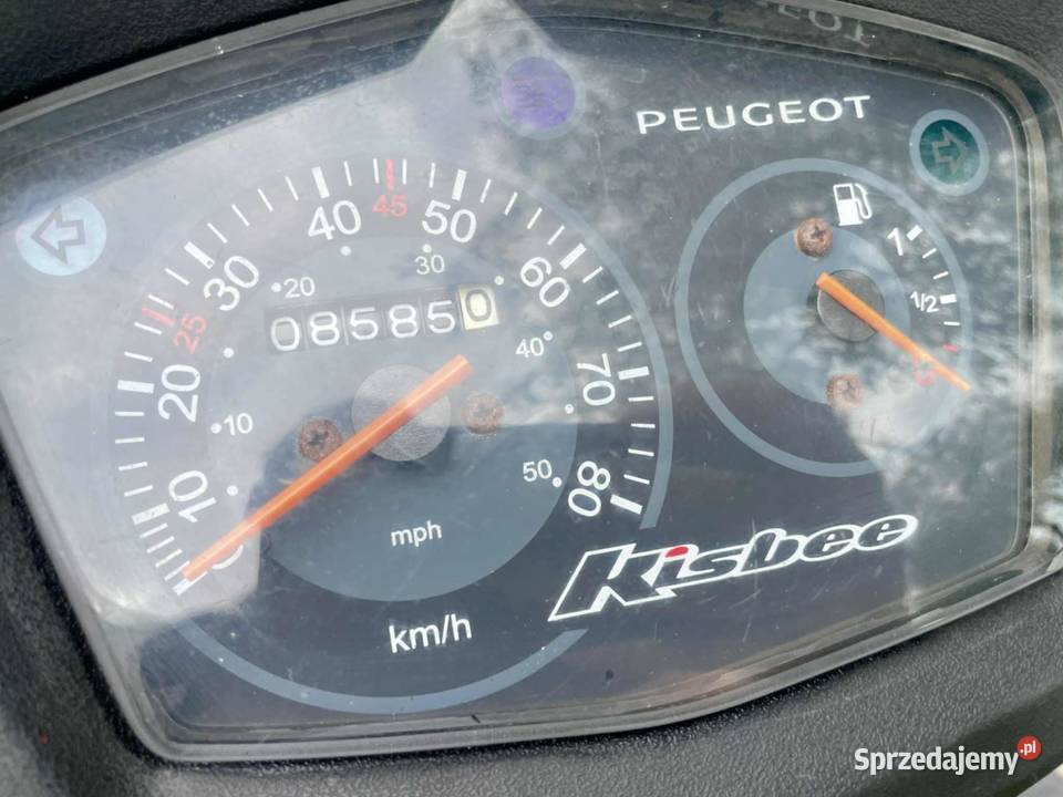 PEUGEOT KISBEE 50 4T 2017R 100 Sprawny Niski podkarpackie Pilzno