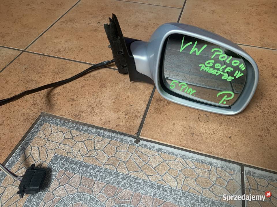 Lusterko prawe elektr 5pin srebrne VW wiele Margonin