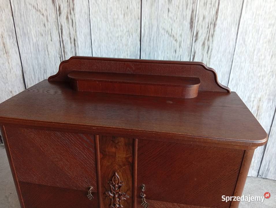 DĘBOWY BUFET POMOCNIK Z OKRESU MIĘDZYWOJENNEGO kujawsko-pomorskie Byczyna