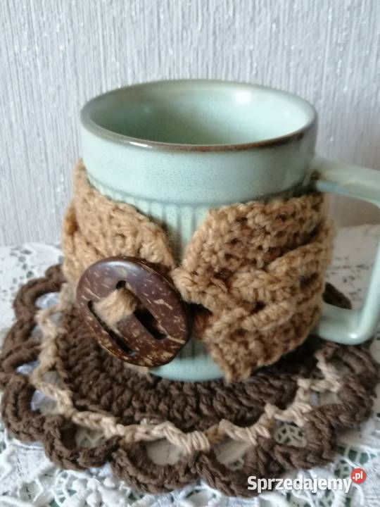 Osłonka ocieplacz i podkładka pod kubek Prezent Katowice