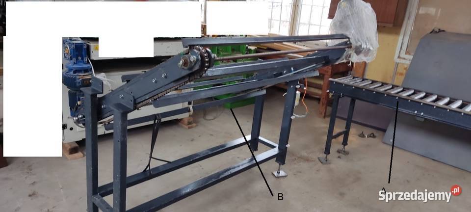 System odbioru ze strugarki do czopiarki Kłodawa