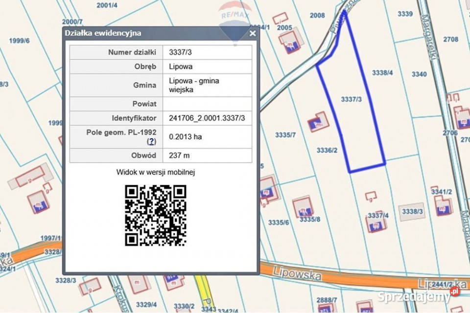 Buduj razu Lipowa płaska działka z mediami