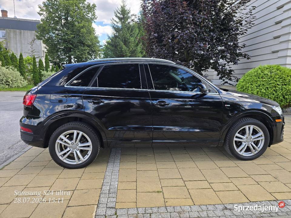 Audi Q3 sline quattro 20 benzyna panorama czarny Kazimierza Wielka