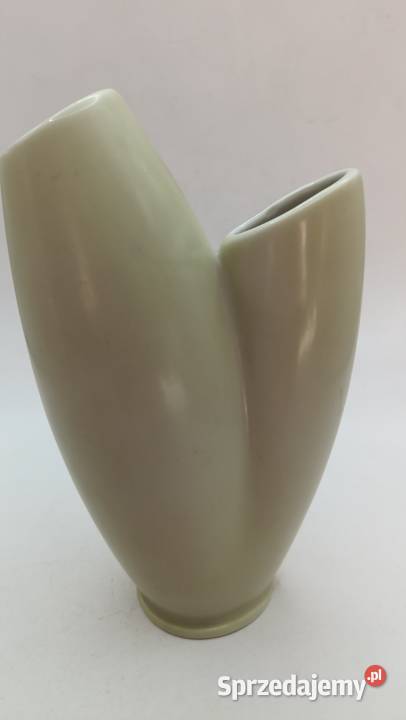 Modernistyczny wazon jasna oliwka Bavaria