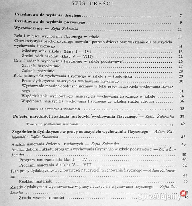 Metodyka wychowania fizycznego Adam Kalinowski Chełm sprzedam