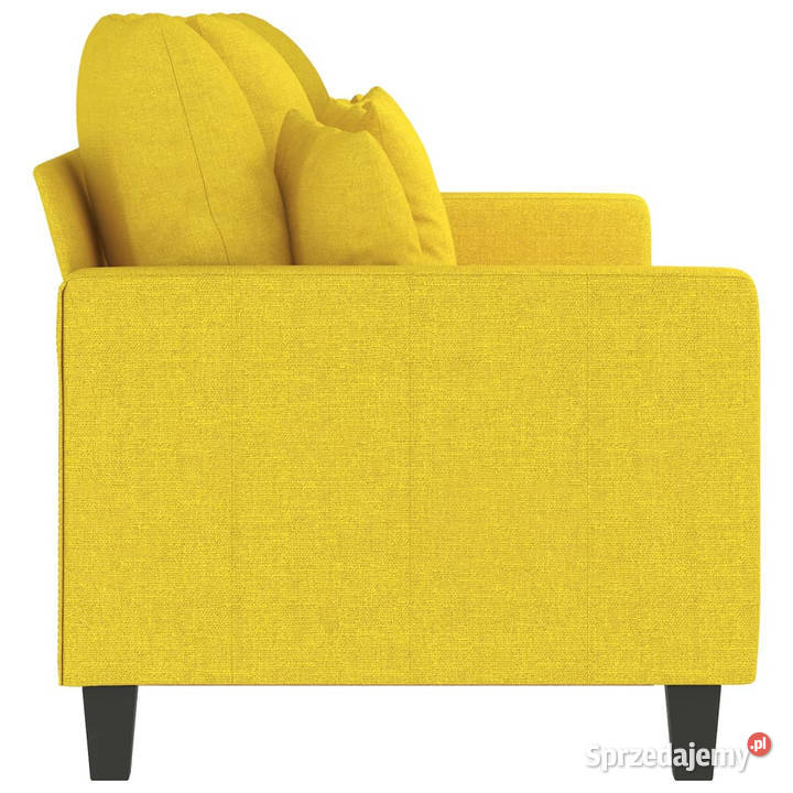 Sofa 3osobowa jasnożółta 180 tapicerowana Warszawa
