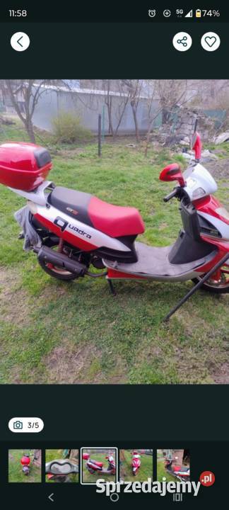 Skuter zipp Zipp Motocykle, skutery, quady lubelskie Ostrów Lubelski