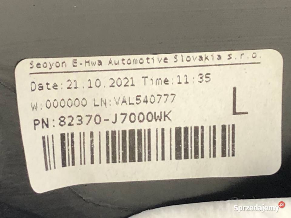 BOCZEK DRZWI LEWY PRZÓD KIA CEED Crossover