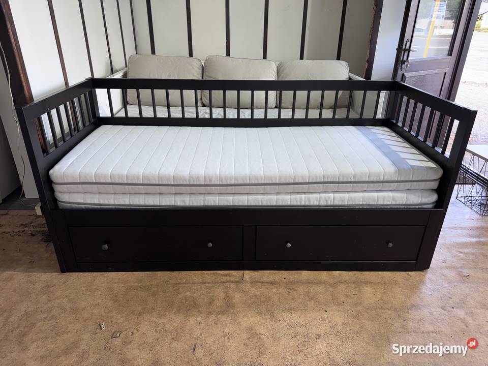 Łóżko leżanka IKEA HEMNES Lite drzewo 2 materace Meble