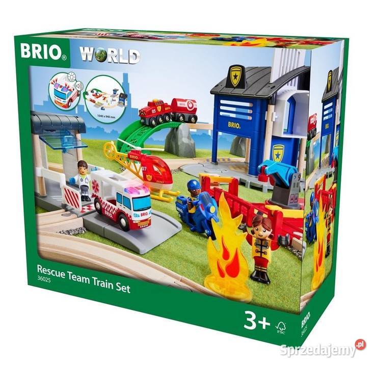 Brio Trains Vehicles Zestaw Deluxe Straż Pożarna wielkopolskie