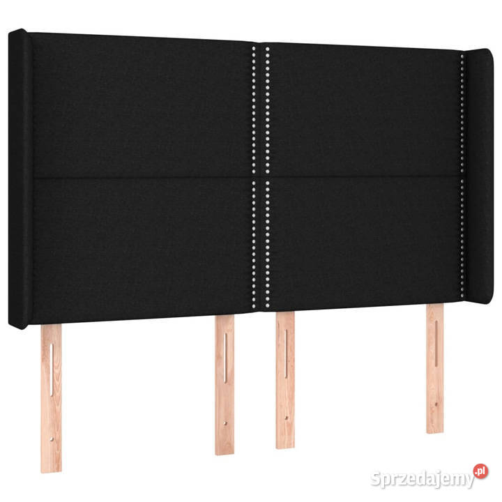 Zagłówek do łóżka z LED czarny 147x16x118128 Warszawa