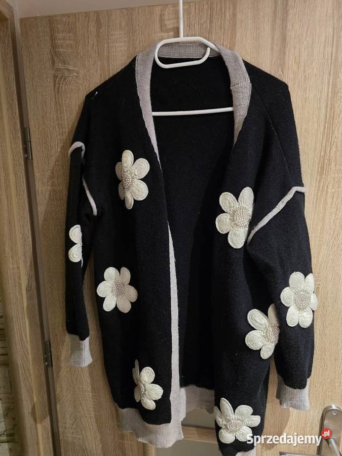 Nowy sweter wysadzany kamieniami Rozpinane  Bytom