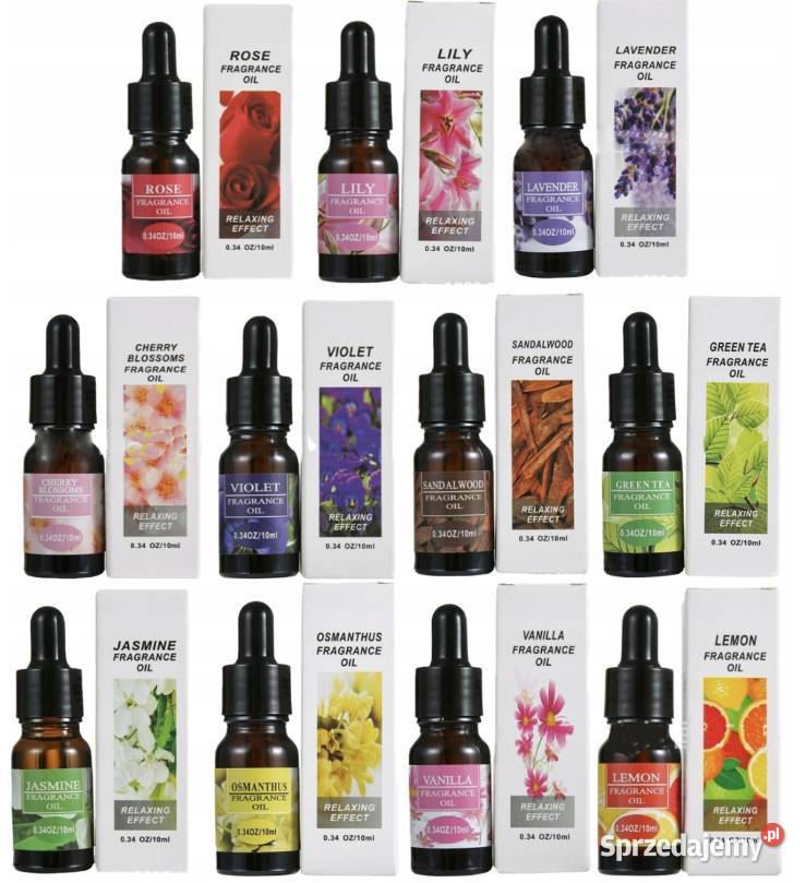 12x ZESTAW OLEJKÓW ETERYCZNYCH ZAPACHOWYCH 100 Pozostałe Zdrowie Rzeszów