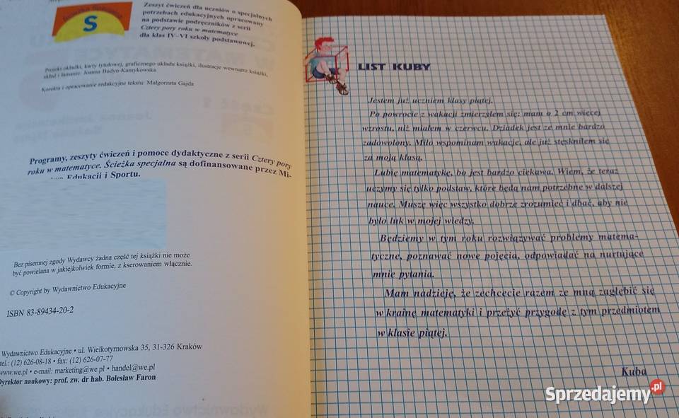 Zeszyt ćwiczeń Cztery pory roku w matematyce Gdańsk