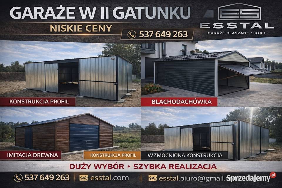 Garaż Blaszany Ocynkowany w 2 gatunku OCYNK Krasnystaw sprzedam