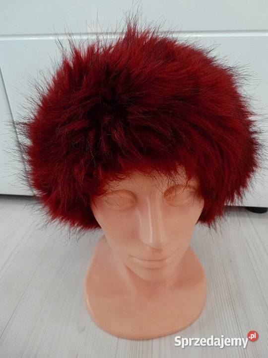 Opaska na Uszy Futrzana Puszysta Zimowa Sztuczne Łomża