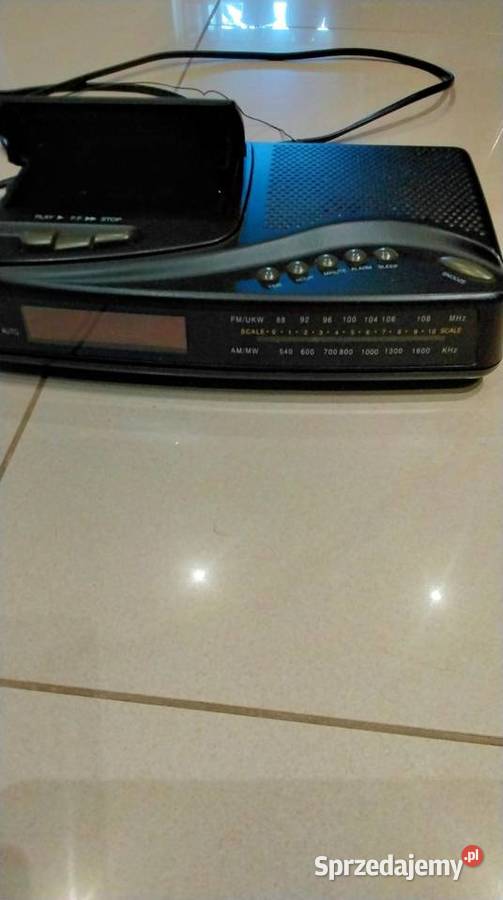 Radioodtwarzacz z Budzikiem na Kasety VHS lubuskie sprzedam