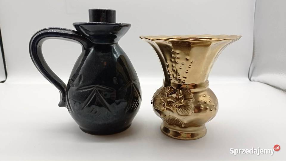 Vintage wazon i świecznik czytaj opis Olsztyn
