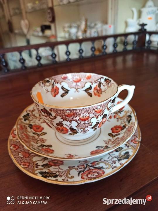 Spodek Stara porcelana z czarnymi i brązowymi Antyki, Sztuka, Kolekcje pomorskie Gdańsk