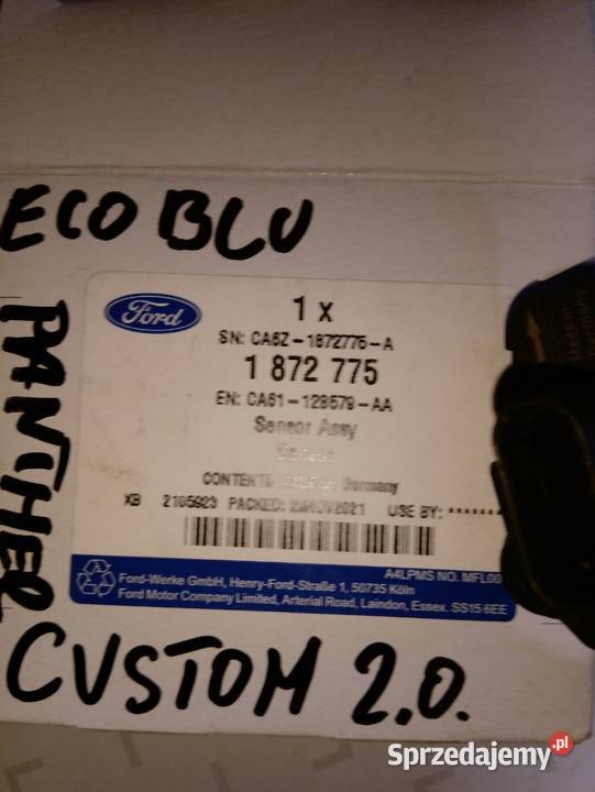 Przepływomierz powietrza Ford Transit Custom 20 Nowy Dwór Mazowiecki sprzedam