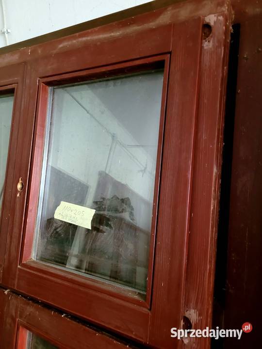 okno okna drewniane 110x210 czteroskrzydłowe 2 Turawa sprzedam