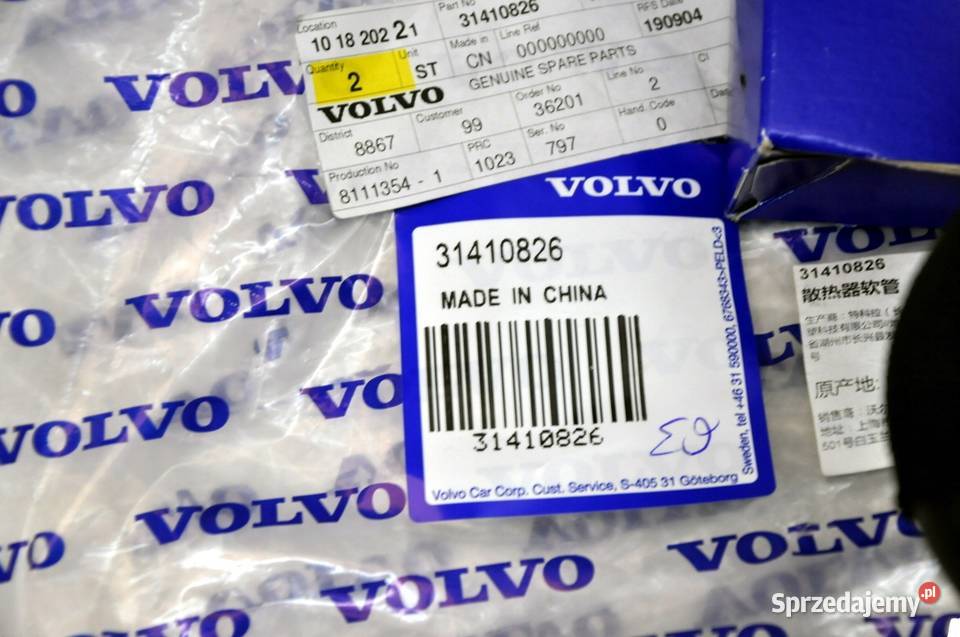 VOLVO S60 V60 XC60 rura waz przewod wodny Bielany Wrocławskie