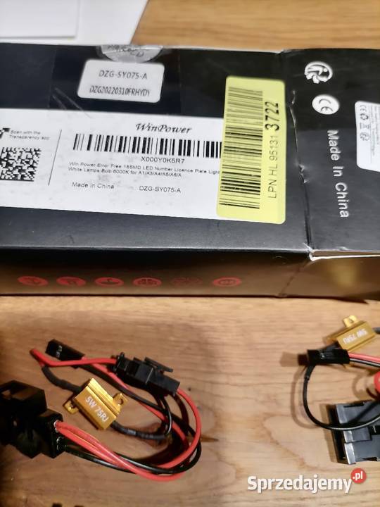 Lampki oświetlenia tablicy rejestracyjnej audi świętokrzyskie Busko-Zdrój