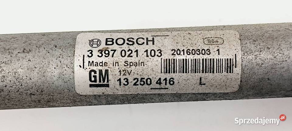 MECHANIZM WYCIERACZEK PRZÓD OPEL MERIVA B II osobowe Lipno