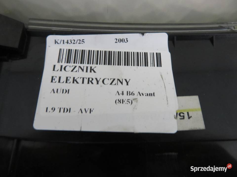 LICZNIK AUDI A4 B6 19 TDI 8E0920900M 0263626045 osobowe