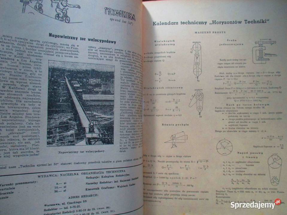 Horyzonty Techniki roczniki 19511955 komplet 5 sprzedam