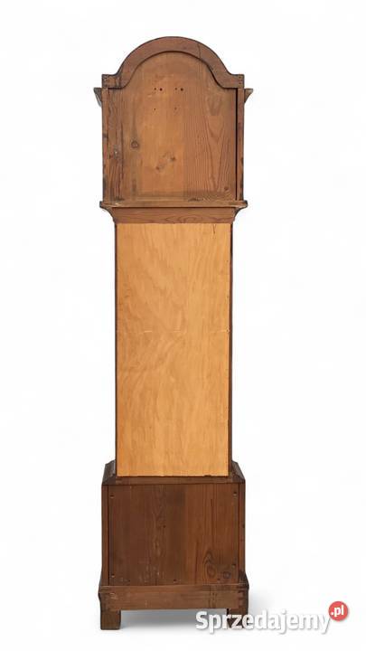 Niemiecki zegar stojący z wahadłem i wagami Gryfice