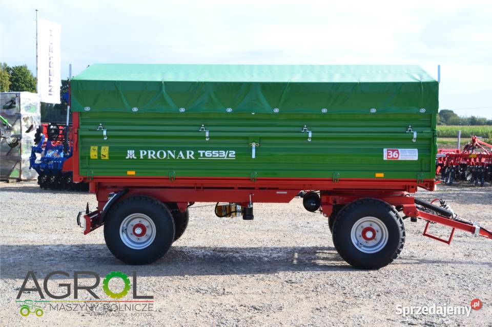 Przyczepa PRONAR dwuosiowa T 6532 6t PT606 PT608 nieuszkodzony