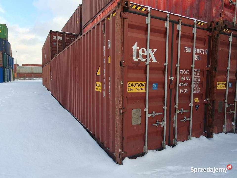 Kontener morski 40HC używany Warszawa