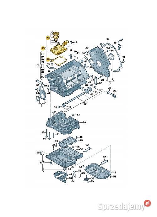 Separator oleju odma 06E103547P Audi A4A5A6A8 Kończyce Małe