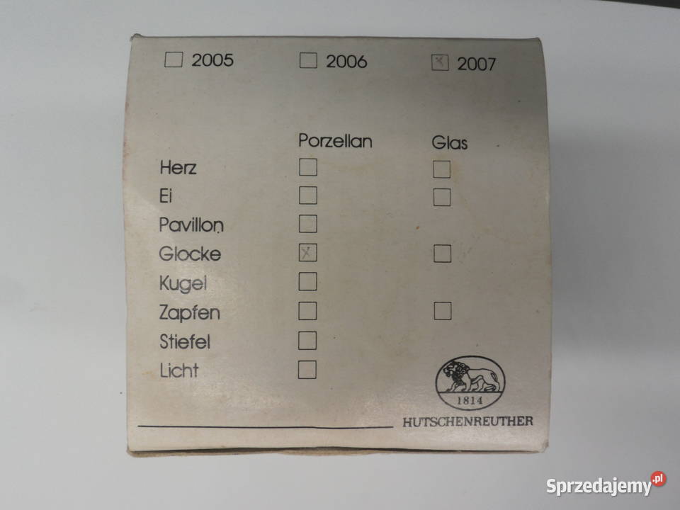 Dzwonek świąteczny porcelana HUTSCHENREUTHER Raszków