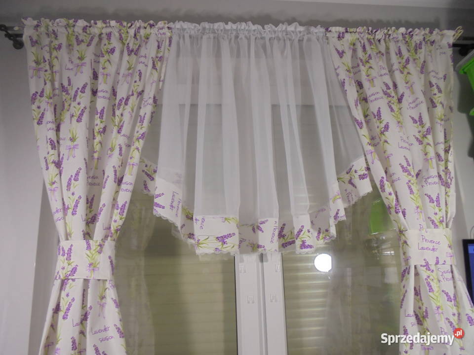 komplet lawenda 270134 firanka wys 78 przezroczysty Włocławek sprzedam