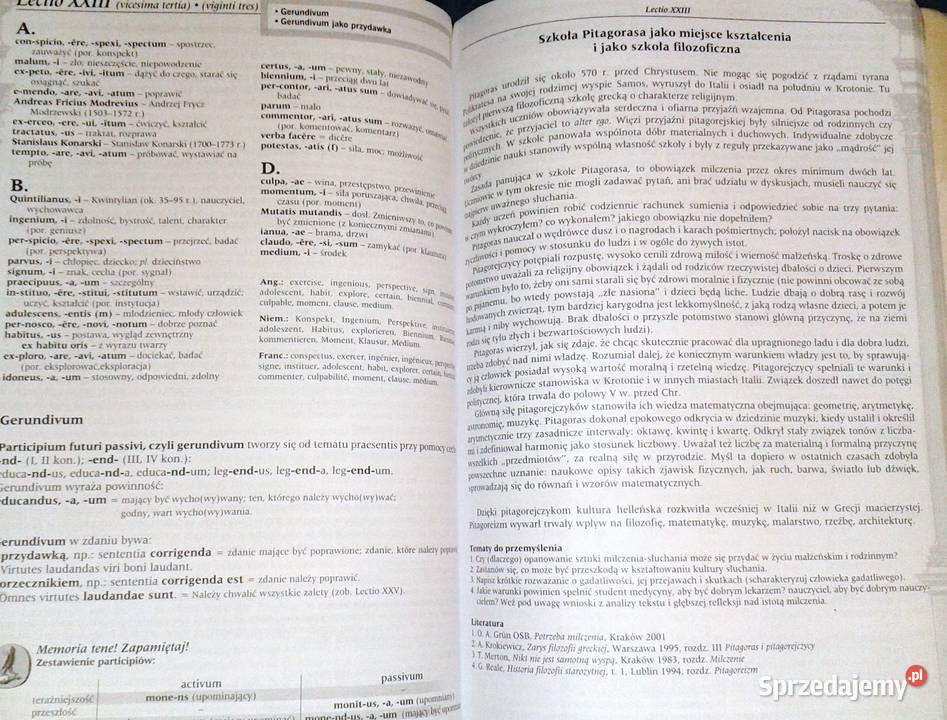 Porta Latina Podrecznik Praeparacje S Wilczyński lubelskie Chełm