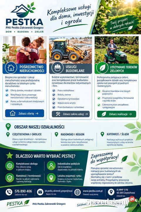 Ogrodzenia demontaż eternitu rozbiórkiusługi Radomsko